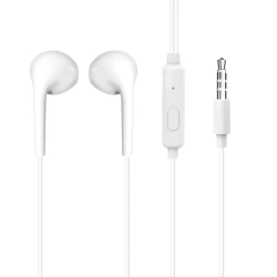 DUDAO Słuchawki przewodowe douszne X10S mini jack 3.5mm 1.15m - białe