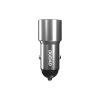 DUDAO Ładowarka samochodowa USB-A USB-C PD QC 22.5 W - szary