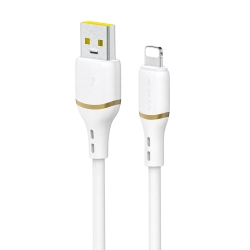 DUDAO Kabel przewód USB-A - iPhone Lightning w silikonowym oplocie 30W 1m