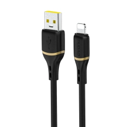 DUDAO Kabel przewód z oplotem z miękkiego silikonu USB-A - iPhone
