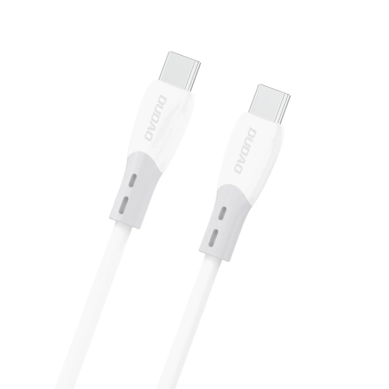 DUDAO Kabel przewód z silikonowym oplotem USB-C L25SC 60W 2m - biały