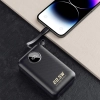 DUDAO Powerbank 20000mAh USB-C USB-A z wbudowanymi kablami iPhone