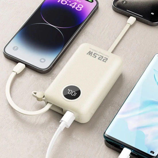 Powerbank Dudao K14+ 20000mAh 22,5W biały