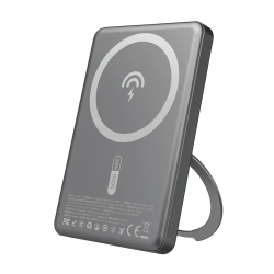 DUDAO Powerbank z MagSafe i podstawką 20W PD 5000mAh - szary