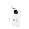 DUDAO Powerbank K13 10000mAh 22.5W z wbudowanym kablem - biały