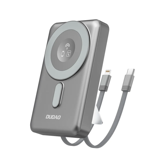 DUDAO Powerbank K29 10000mAh MagSafe metalowa obudowa podstawka kable