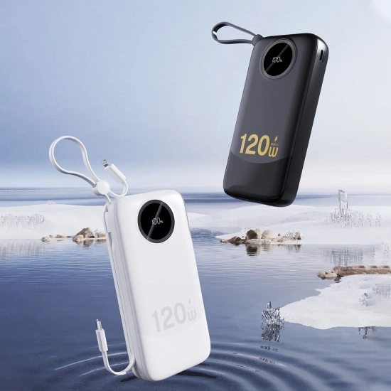 DUDAO Powerbank 20000 mAh K13Pro USB-A USB-C z kablami USB-C iPhone