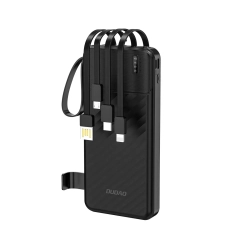 Powerbank Dudao K11 10000mAh z kablami czarny Powerbank Dudao K11 10000mAh z kablami czarny
