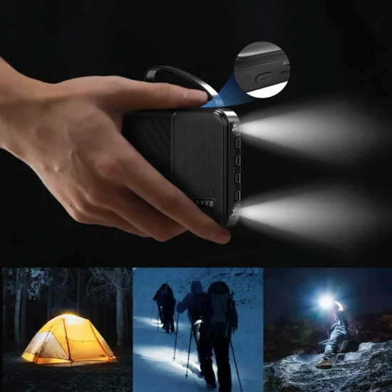 Powerbank Dudao K11 10000mAh z kablami czarny