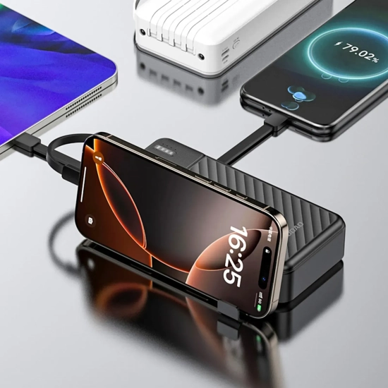 Powerbank Dudao K11 Pro 20000mAh z kablami czarny