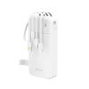 Powerbank Dudao K11 Pro 20000mAh z kablami biały