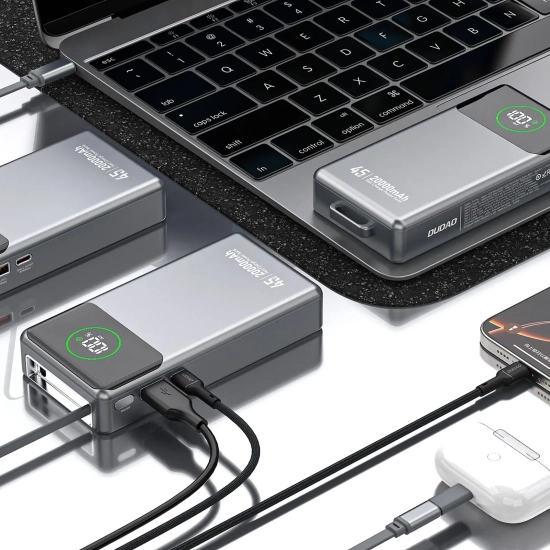 Powerbank Dudao K31 Pro 20000mAh 45W USB-C szary
