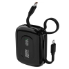 DUDAO Powerbank K32 10000 mAh z wbudowanym kablem USB-C iPhone Lightning