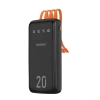 Powerbank Dudao K6Pro+ 20000 mAh z kablami czarny