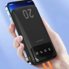 Powerbank Dudao K6Pro+ 20000 mAh z kablami czarny