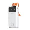 Powerbank Dudao K6Pro+ 20000 mAh z kablami biały