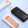Powerbank Dudao K6Pro+ 20000 mAh z kablami biały