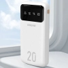 Powerbank Dudao K6Pro+ 20000 mAh z kablami biały
