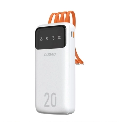 Powerbank Dudao K6Pro+ 20000 mAh z kablami biały