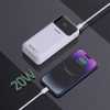 Powerbank Dudao K15Pro 20000 mAh 22,5W kable biały