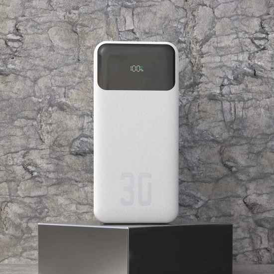 Powerbank Dudao K15Max 30000 mAh 22,5W kable biały