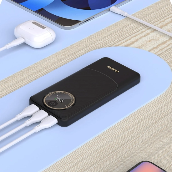 DUDAO Powerbank K12 10000mAh USB-A USB-C PD 22.5W - biały
