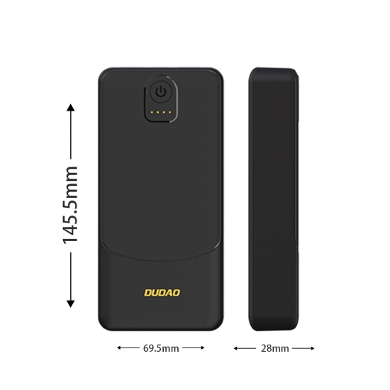 DUDAO Powerbank 20000mAh USB-A K10Pro 2.4A - czarny
