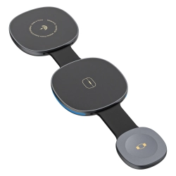 DUDAO Ładowarka bezprzewodowa 3w1 na smartfon smartwatch słuchawki MagSafe