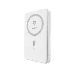 DUDAO Powerbank magnetyczny K14S 5000mAh USB-A USB-C 20W - biały