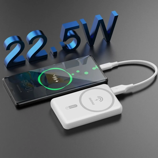 Powerbank magnetyczny Dudao K14S 5000mAh 20W biały