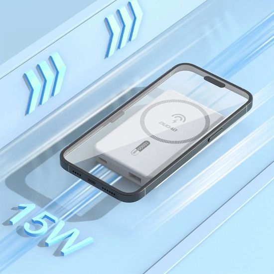 Powerbank magnetyczny Dudao K14S 5000mAh 20W biały
