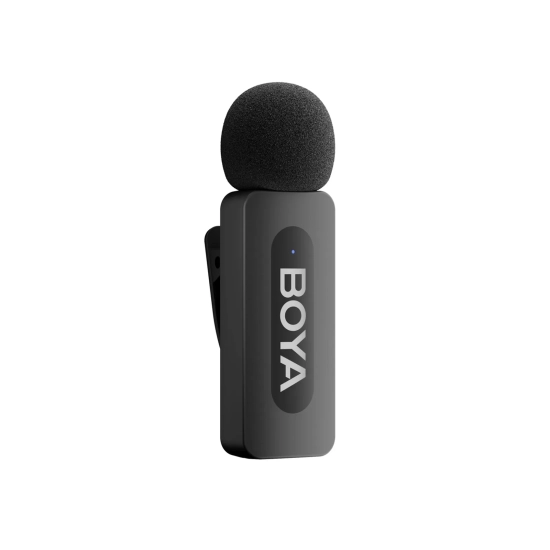 BOYA Zestaw mikrofonów bezprzewodowych 120dB 2.4GHz USB-C - czarny