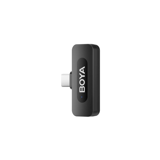 BOYA Zestaw mikrofonów bezprzewodowych 120dB 2.4GHz USB-C - czarny