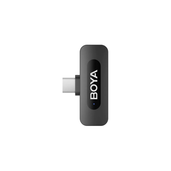 BOYA Zestaw mikrofonów bezprzewodowych 120dB 2.4GHz USB-C - czarny