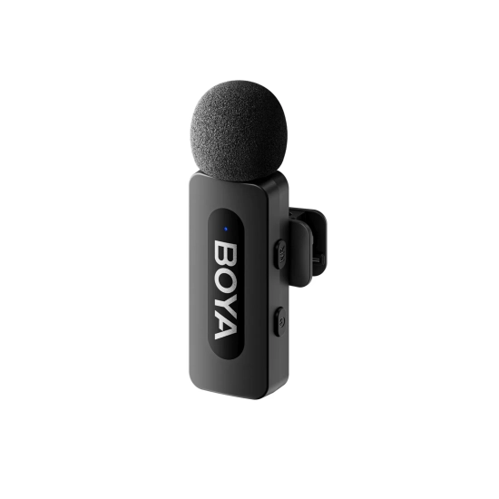 BOYA Zestaw mikrofonów bezprzewodowych 120dB 2.4GHz USB-C - czarny