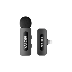 BOYA Mikrofon bezprzewodowy z klipsem 120dB 2.4GHz iPhone Lightning