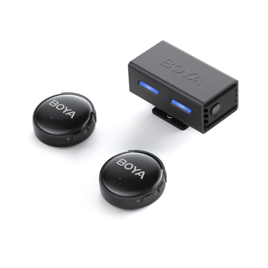 BOYA Zestaw mikrofonów bezprzewodowych z etui AI 2.4GHz USB-C