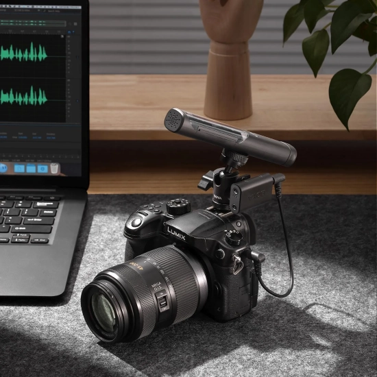BOYA Zestaw mikrofonów bezprzewodowych 4w1 2.4GHz USB-C MAGIC-02 - czarny