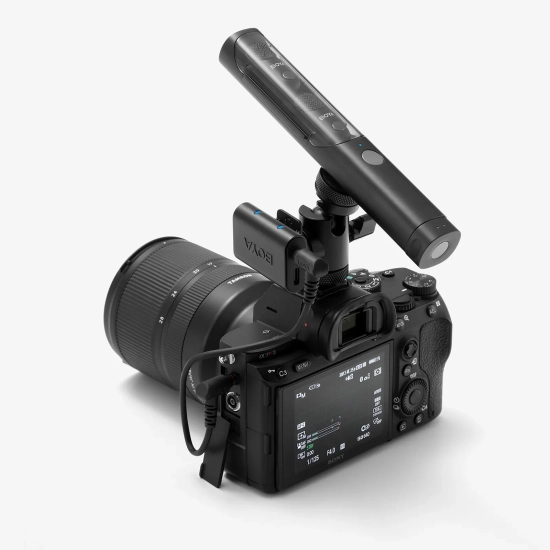 BOYA Zestaw mikrofonów bezprzewodowych 4w1 2.4GHz USB-C MAGIC-02 - czarny