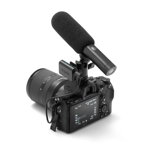 BOYA Zestaw mikrofonów bezprzewodowych 4w1 2.4GHz USB-C MAGIC-02 - czarny