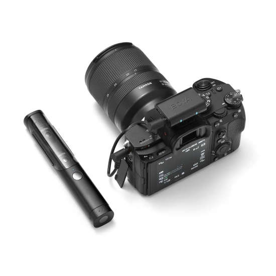 BOYA Zestaw mikrofonów bezprzewodowych 4w1 2.4GHz USB-C MAGIC-03 - czarny