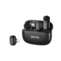 BOYA Zestaw mikrofonów bezprzewodowych z etui mini 2-01 2.4GHz USB-C
