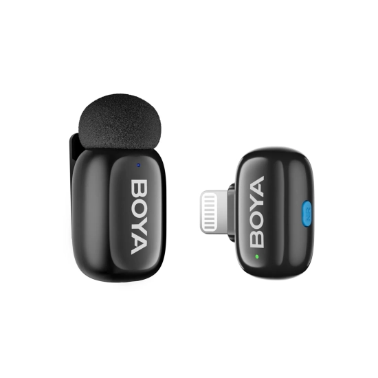 BOYA Zestaw mikrofonów bezprzewodowych z etui mini 2-01 2.4GHz USB-C