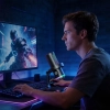 BOYA Mikrofon gamingowy przewodowy USB-C RGB ENC - czarny