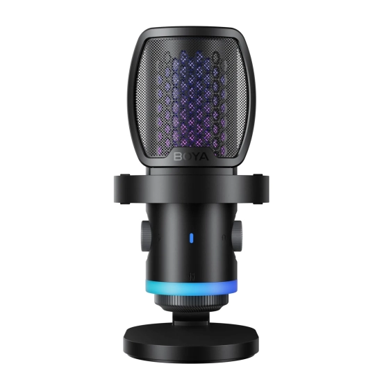 BOYA Mikrofon gamingowy przewodowy USB-C RGB ENC - czarny