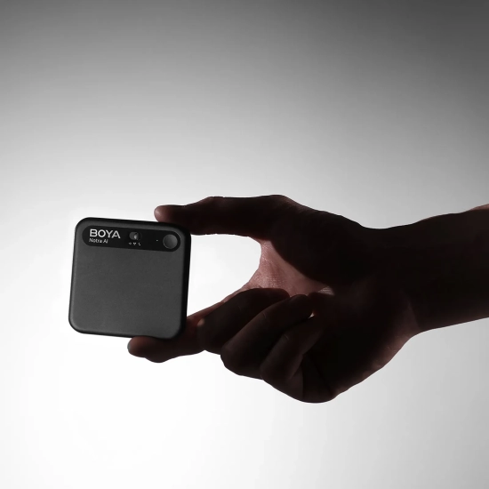 BOYA Rejestrator głosu z transkrypcją AI 64GB 610mAh - czarny