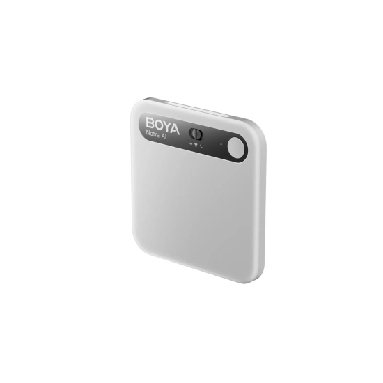 BOYA Rejestrator głosu z transkrypcją AI 64GB 610mAh - srebrny