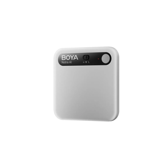 BOYA Rejestrator głosu z transkrypcją AI 64GB 610mAh - srebrny