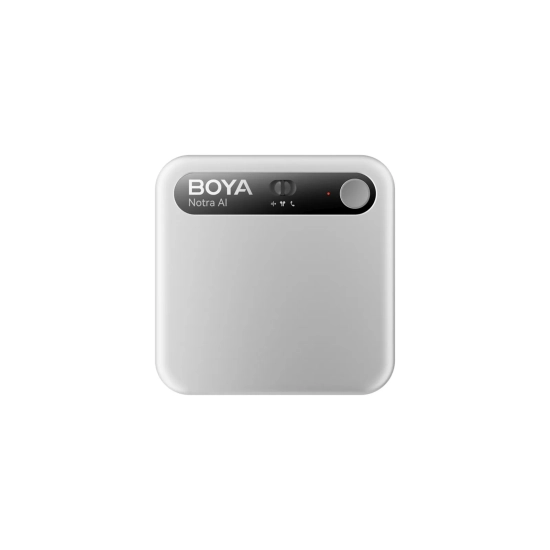 BOYA Rejestrator głosu z transkrypcją AI 64GB 610mAh - srebrny