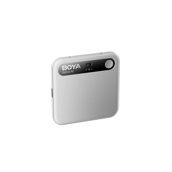 BOYA Rejestrator głosu z transkrypcją AI 64GB 610mAh - srebrny